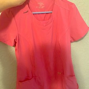 Pink infinity small scrub top